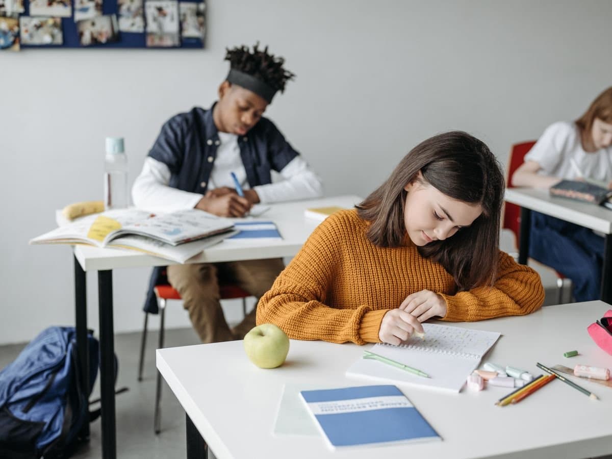 Estudantes da turma preparatória para a ETEC